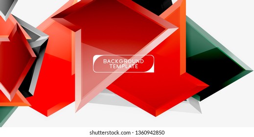 Geometric minimal design background. Vector modern poster