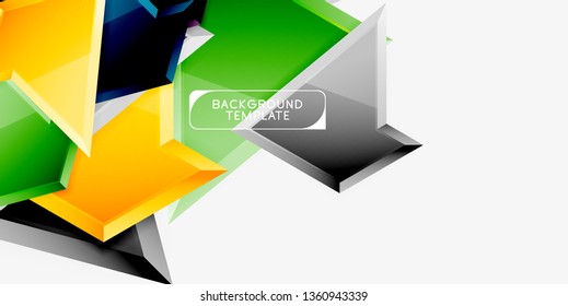 Geometric minimal design background. Vector modern poster