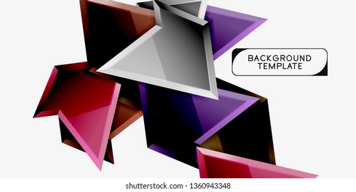 Geometric minimal design background. Vector modern poster