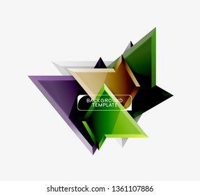 Geometric minimal design background. Vector modern poster