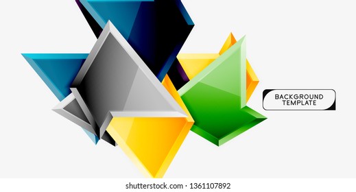 Geometric minimal design background. Vector modern poster
