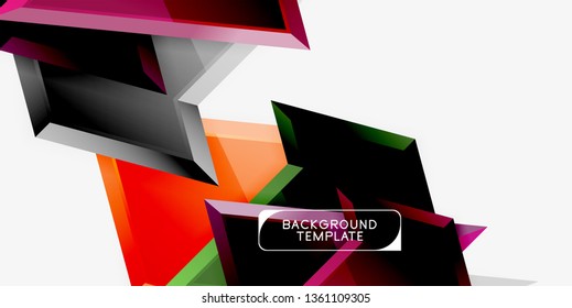 Geometrischer minimaler Design-Hintergrund. Modernes Vektor-Poster