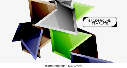 Geometrischer minimaler Design-Hintergrund. Modernes Vektor-Poster