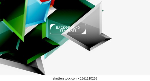 Geometrischer minimaler Design-Hintergrund. Modernes Vektor-Poster