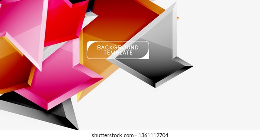 Geometric minimal design background. Vector modern poster