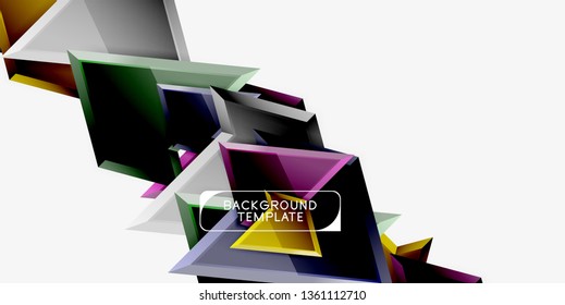 Fondo de diseño mínimo geométrico. Afiche moderno del vector