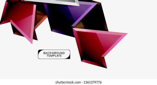 Geometric minimal design background. Vector modern poster