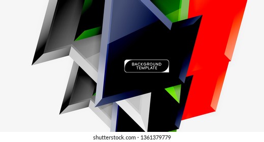 Fondo de diseño mínimo geométrico. Afiche moderno del vector