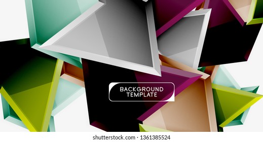 Geometric minimal design background. Vector modern poster