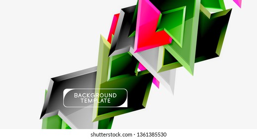 Geometrischer minimaler Design-Hintergrund. Modernes Vektor-Poster