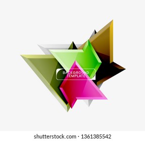 Geometric minimal design background. Vector modern poster