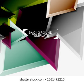 Fondo de diseño mínimo geométrico. Afiche moderno del vector