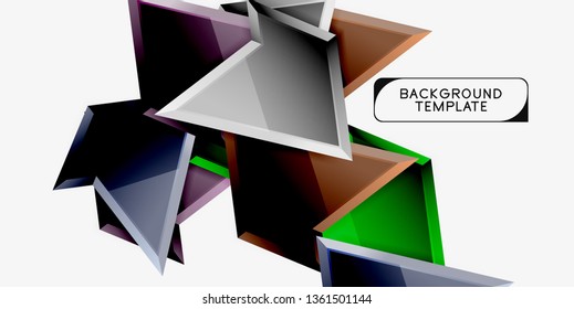 Geometric minimal design background. Vector modern poster