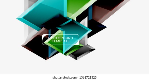 Geometrischer minimaler Design-Hintergrund. Modernes Vektor-Poster