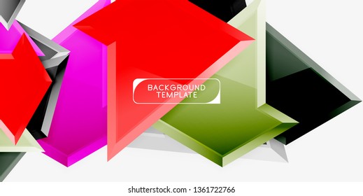 Geometric minimal design background. Vector modern poster