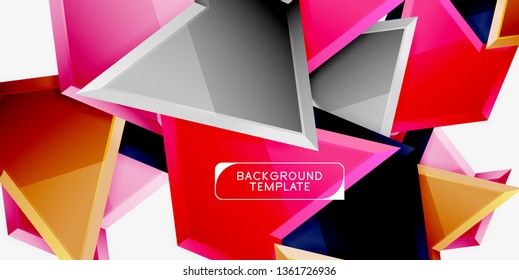 Geometric minimal design background. Vector modern poster
