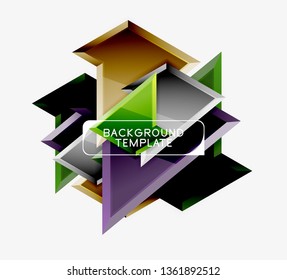 Fondo de diseño mínimo geométrico. Afiche moderno del vector