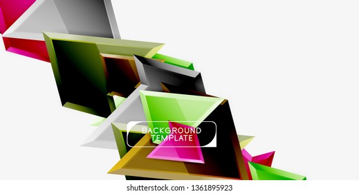 Fondo de diseño mínimo geométrico. Afiche moderno del vector