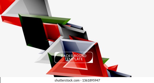 Geometrischer minimaler Design-Hintergrund. Modernes Vektor-Poster