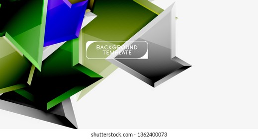 Geometric minimal design background. Vector modern poster