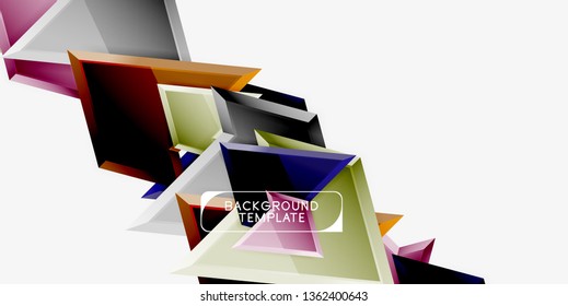 Fondo de diseño mínimo geométrico. Afiche moderno del vector