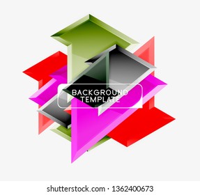 Fondo de diseño mínimo geométrico. Afiche moderno del vector