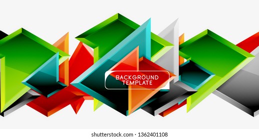 Geometric minimal design background. Vector modern poster