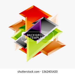 Geometrischer minimaler Design-Hintergrund. Modernes Vektor-Poster