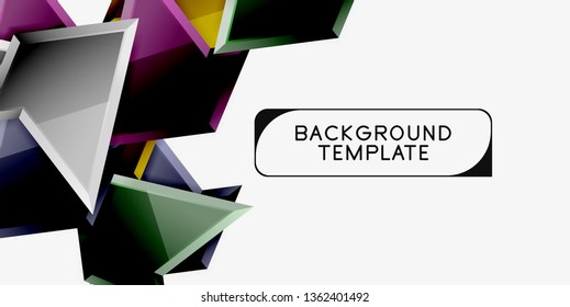 Geometric minimal design background. Vector modern poster