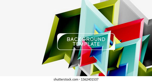 Fondo de diseño mínimo geométrico. Afiche moderno del vector