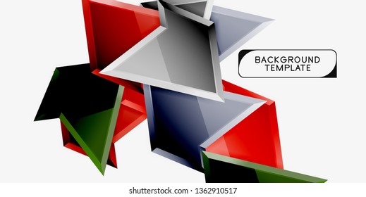Geometric minimal design background. Vector modern poster
