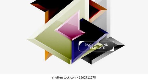 Fondo de diseño mínimo geométrico. Afiche moderno del vector
