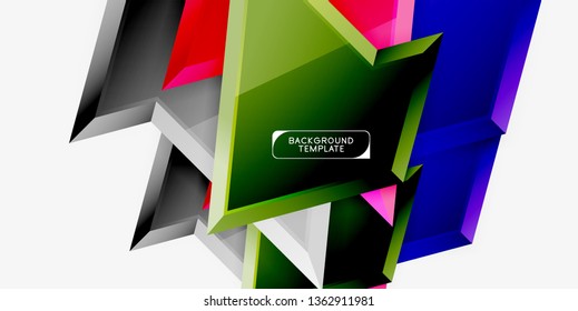 Fondo de diseño mínimo geométrico. Afiche moderno del vector