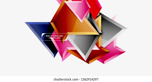 Geometric minimal design background. Vector modern poster