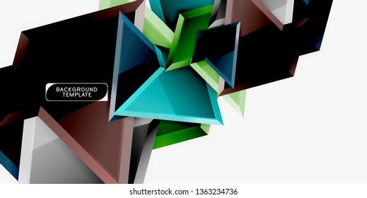 Geometrischer minimaler Design-Hintergrund. Modernes Vektor-Poster