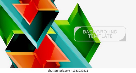 Fondo de diseño mínimo geométrico. Afiche moderno del vector