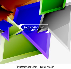 Geometrischer minimaler Design-Hintergrund. Modernes Vektor-Poster