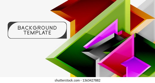 Fondo de diseño mínimo geométrico. Afiche moderno del vector