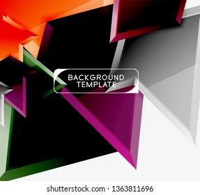 Fondo de diseño mínimo geométrico. Afiche moderno del vector