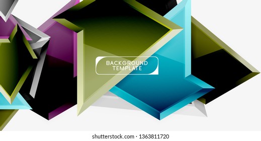 Geometric minimal design background. Vector modern poster
