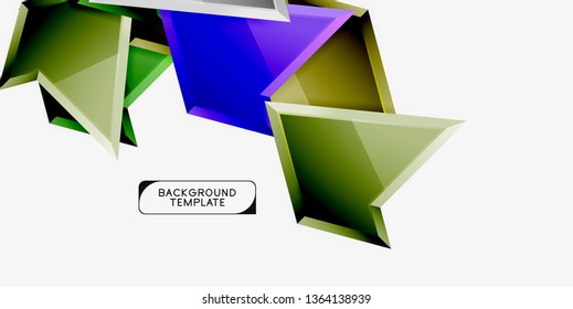 Geometric minimal design background. Vector modern poster