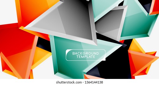 Geometric minimal design background. Vector modern poster