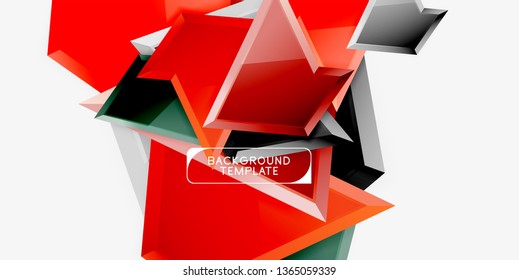 Geometric minimal design background. Vector modern poster