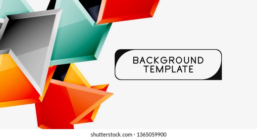 Geometric minimal design background. Vector modern poster