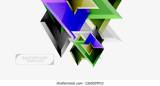 Geometric minimal design background. Vector modern poster