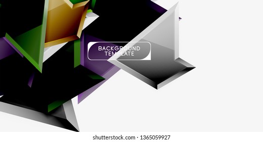 Geometric minimal design background. Vector modern poster