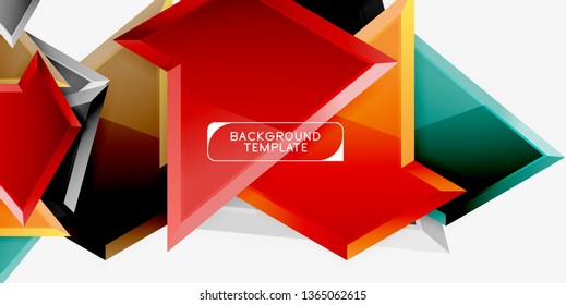 Geometric minimal design background. Vector modern poster