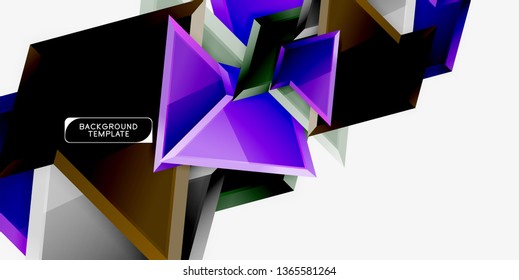 Fondo de diseño mínimo geométrico. Afiche moderno del vector