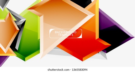 Geometric minimal design background. Vector modern poster
