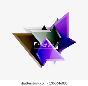 Geometric minimal design background. Vector modern poster